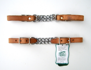 Berlin Custom Leather Double Curb Chain